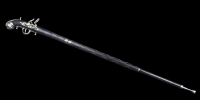 Трость - мушкет с клинком из дамасской стали